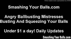 try not to scream while i squeeze your balls