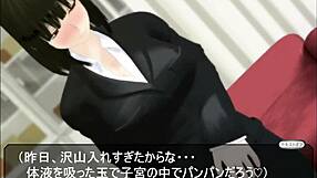 27-year-old teacher bound in bondage game with fisting and toys in anime hentai