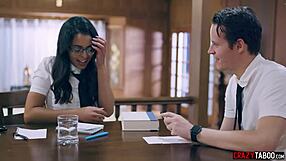 Petite Latina Gets Nailed Hard by Twisted Stepsiblings in Wild Group