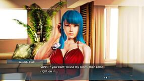 blue haired beauty gets fucked silly