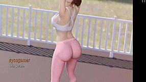 Teen licks milf's pussy in heart problem adult game!