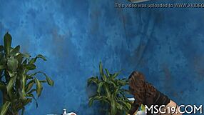 Hotty Babe Receives Intense Oiled Rough Massage Sex