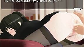 27-year-old teacher bound in bondage game with fisting and toys in anime hentai