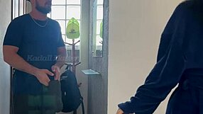 Beautiful Brazilian Whore Novinha Branquinha Pays Delivery Guy with Tight Ass in Doggy Anal