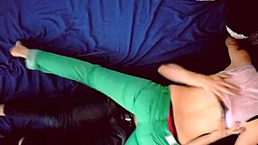 Young couple banging hard from top view, what a sight!