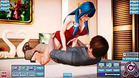 blue haired beauty gets fucked silly