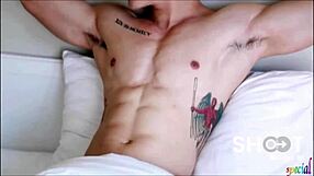 ugh, i’m totally into this asian gay hunk shootin’ off!