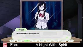 a night with spirit in anime roleplay dating game