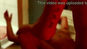 Redhead in Corset Kisses and Bangs Big Cock