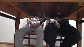 Mutual Masturbation Under Table in University English Class
