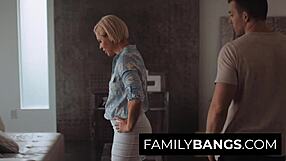 Hey stepson, I need your sperm on my face now