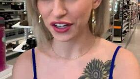 Blonde Teen Kiara Cole Caught in Public Sex After Break-In POV