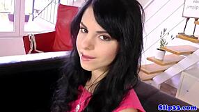 European Teen 18+ Amateur Sucking Before Intense Stockings Sex