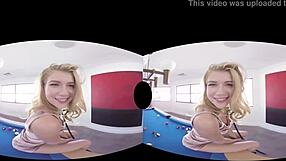 Blonde prostitute Arya Fae gets hardcore anal in VR reality