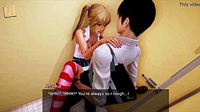 Monster cock penetrates anime hentai vagina and ass in cartoon sex