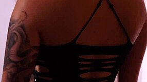 Busty teen briz indulges in solo masturbation, her big tits bouncing.