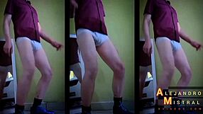 Alejandro Mistral's Hard Cock Bulging In Underwear Close-Up