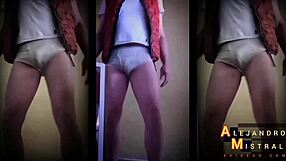 Alejandro Mistral's Hard Cock Bulging In Underwear Close-Up
