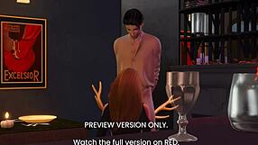 Emotional dinner date turns naughty in 3d hentai with celebrity scandal