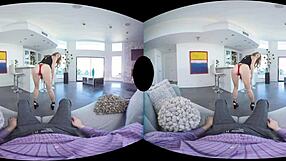 Blonde prostitute Arya Fae gets hardcore anal in VR reality