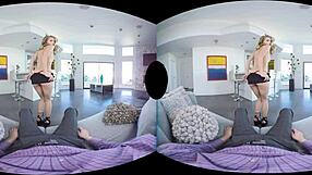 Blonde prostitute Arya Fae gets hardcore anal in VR reality