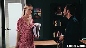 Lana Sharapova stays late for prom committee, unaware of her secret stalker