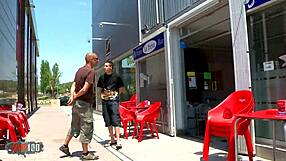 perfect spanish blonde babe engages in oral and sexual activities