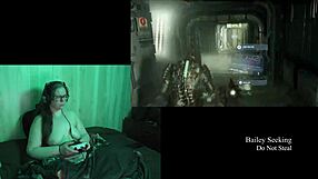 Look At My Big Tits While I Play Naked Deadspace Part 9