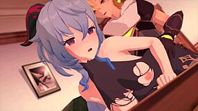 Bell and Ganyu in Genshin Impact