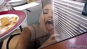 petite blonde teen 18+ striptease sucking stepbros banana