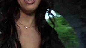 sexy colombian babe gets down for a quickie in public