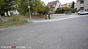 Russian Girl Rough Fucked In Van Outdoors