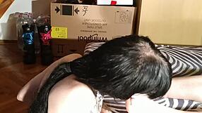 Sexy teen 18+ goth slave girl licking clean her master's feet pt2 hd