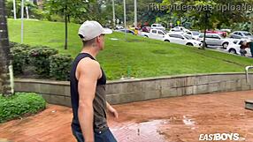 Colombian Twink Gives Handjob to Monster Cock in POV Casting