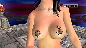 Indian teen poses seductively in 3D animation