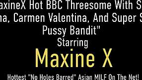 Carmen Valentina Blows Big Black Cock