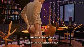 Emotional dinner date turns naughty in 3d hentai with celebrity scandal