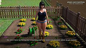 Изневеряваща жена чука дебелия съсед в играта Lily of the Valley 3D