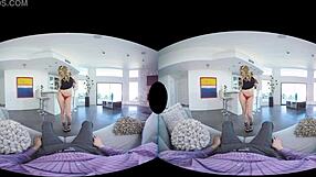 Blonde prostitute Arya Fae gets hardcore anal in VR reality