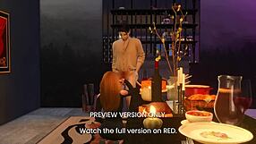 Emotional dinner date turns naughty in 3d hentai with celebrity scandal