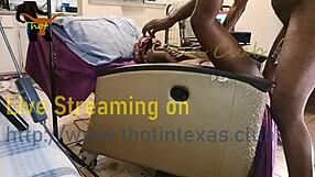 Ebony Hairy Milf’s Wet Pussy Drilled Hard