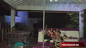 Latina Bitches Suck Big Ass Pussy in Lesbian Mansion