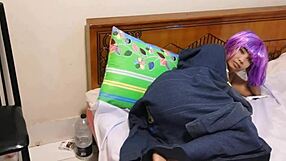 My horny step-sis sneaks in for hard pussy licking fuck