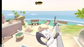 Loona plays hooky from boss in cartoon