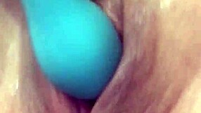 Pussy Dripping Onto Vibrator