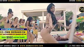 Latina Bitches Suck Big Ass Pussy in Lesbian Mansion