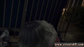 Blonde punished with anal in garage.