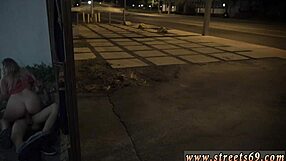 Blonde punished with anal in garage.