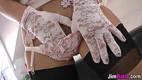 Euro teen 18+ager fingered in stockings and shoes by big monster cock for orgasm.