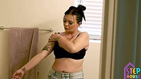 my hot stepmom london rose stuck in the washer!